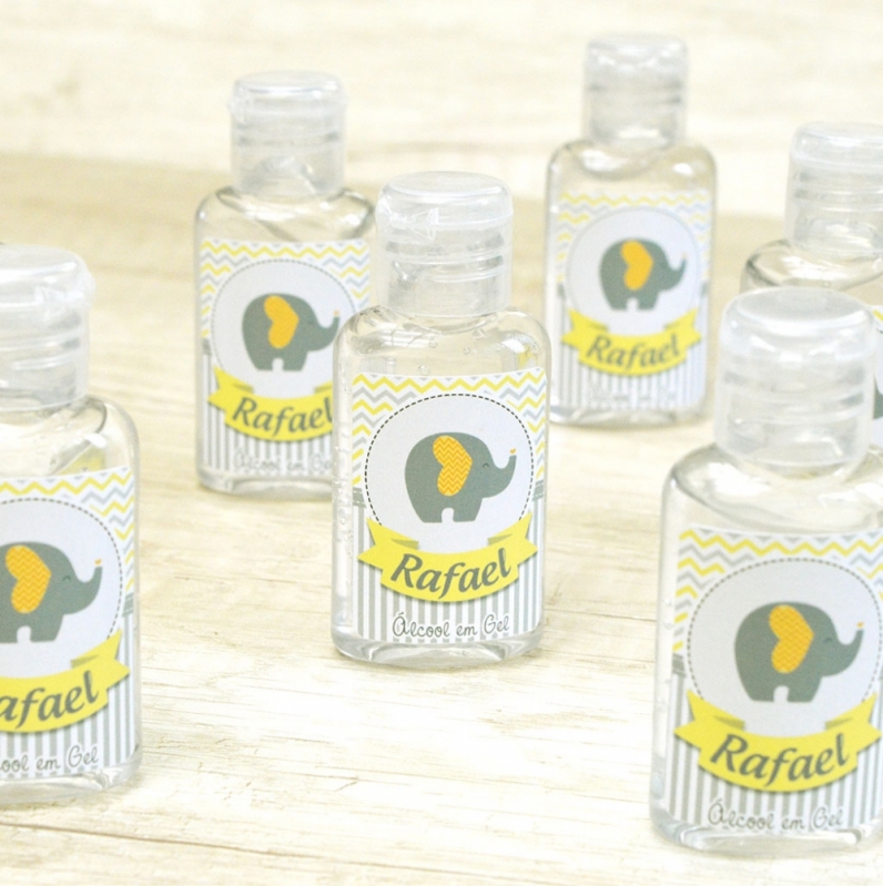 álcool em Gel Perfumado Lembrancinha Imirim - Lembrancinha Batizado de álcool em Gel