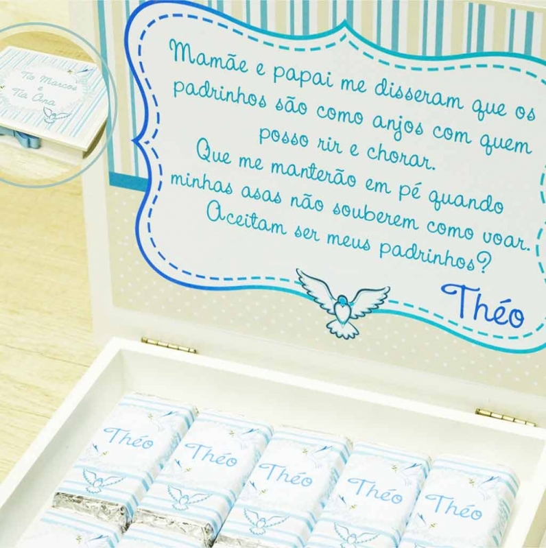 Loja com Lembrança Padrinhos Batizado Taubaté - Lembrancinha de Batizado Personalizada