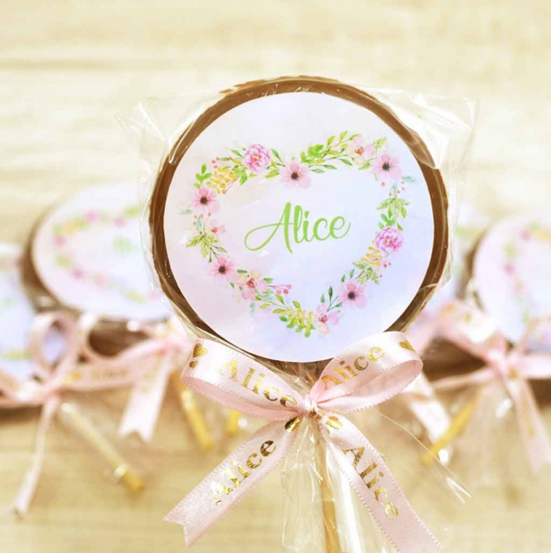 Loja com Pirulito de Chocolate Personalizado Atibaia - Pirulito de Chocolate Decorado