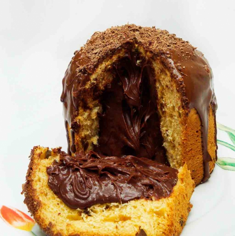 Panetones Trufados de Chocolate Jardim São Luiz - Mini Panetone Trufado