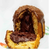 panetones trufados de chocolate Indaiatuba