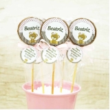 pirulitos de chocolate chá de bebê Lauzane Paulista