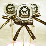 pirulitos de chocolate personalizados Jaguaré